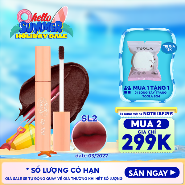  [SL1 - SL14] Son Kem Merzy Siêu Lì, Siêu Mịn Môi Soft Touch Lip Tint 3g 