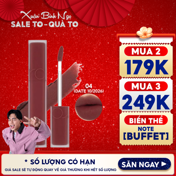  Son Kem Lì Romand Lên Màu Chuẩn, Mịn Môi Blur Fudge Tint 5g 
