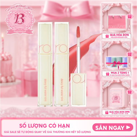 Son Tint Bóng Siêu Lì Cho Đôi Môi Căng Mọng Romand Milk Grocery Dewyful Water Tint 5g