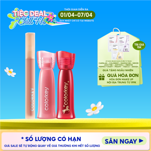  Son Kem Lì Colorkey Siêu Mịn Môi Soft Matte Water Tint 