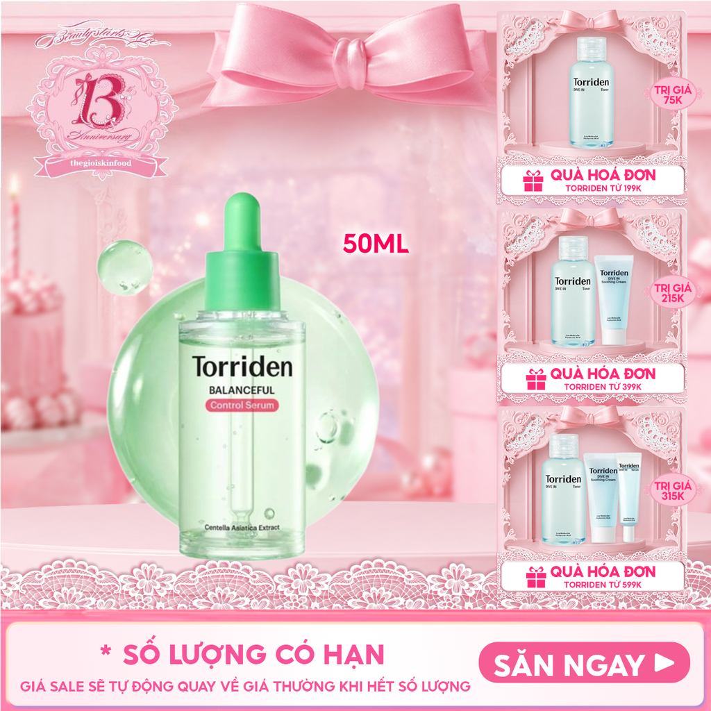 Serum Torriden Cân Bằng, Làm Dịu Da Balanceful Control Serum 50ml