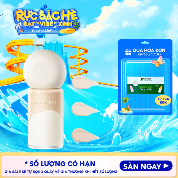  Kem Nền Judydoll Che Phủ Tốt Traceless Cloud-Touch Cream Foundation 30g 