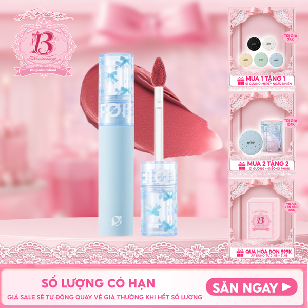  Son Kem Lì FOIF Thuần Chay, Mềm Mịn, Lâu Trôi Daily Blur Tint 3g 