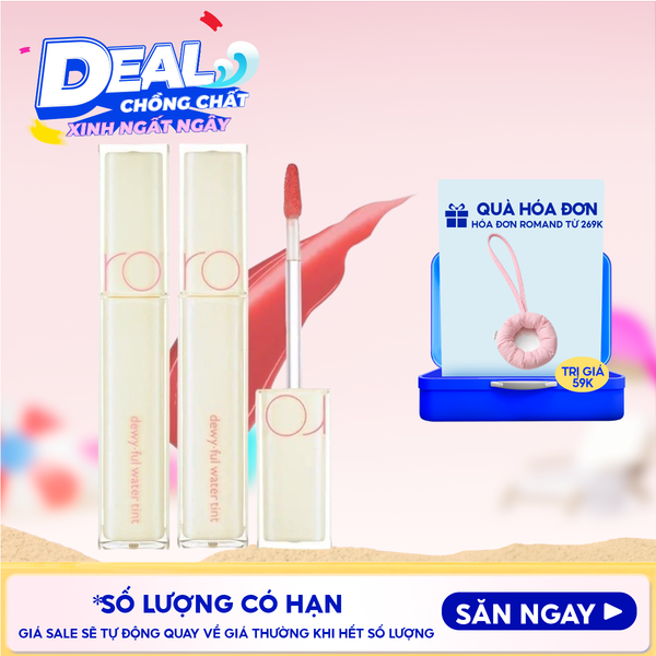  Son Tint Bóng Siêu Lì Cho Đôi Môi Căng Mọng Romand Milk Grocery Dewyful Water Tint 5g 