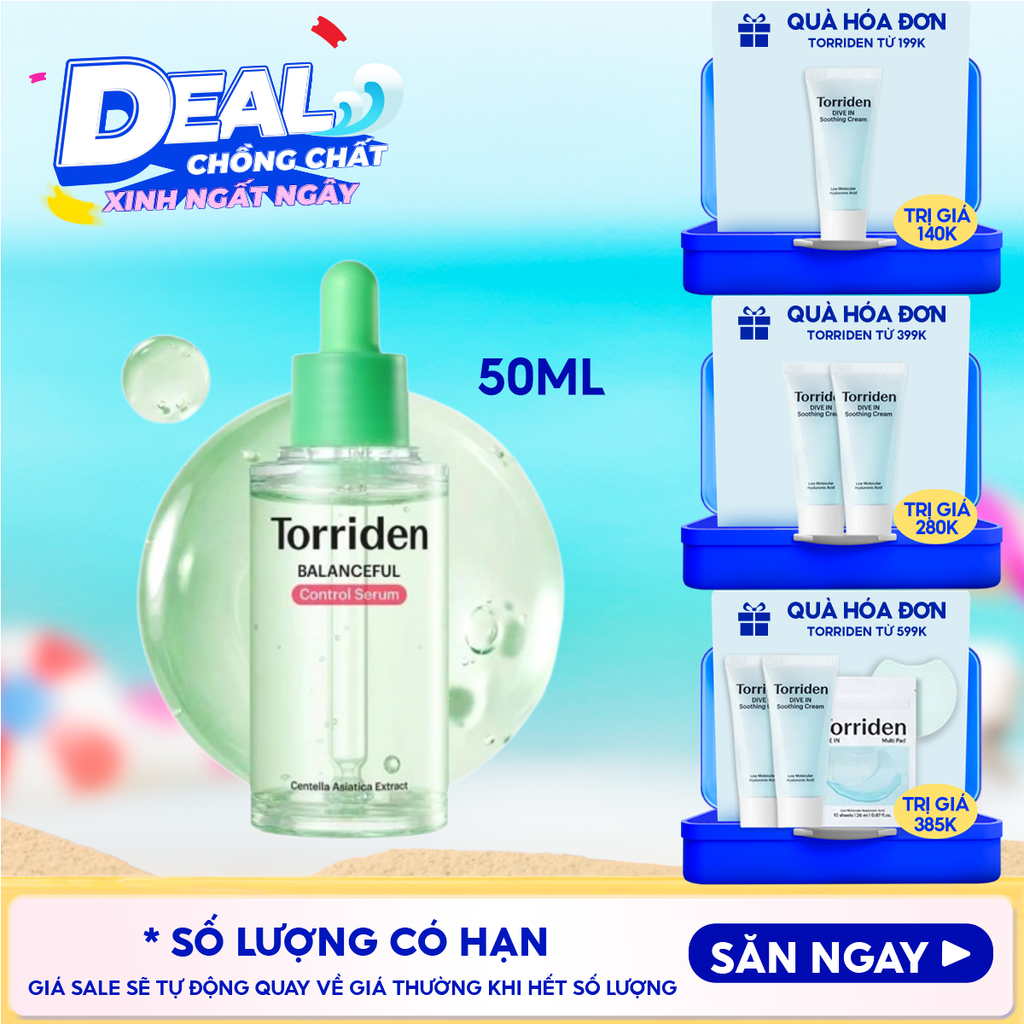 Serum Torriden Cân Bằng, Làm Dịu Da Balanceful Control Serum 50ml
