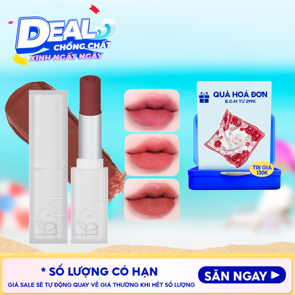  Son Thỏi B.O.M Thuần Chay Mịn Lì Cloud Blur Lipstick 3.3g 