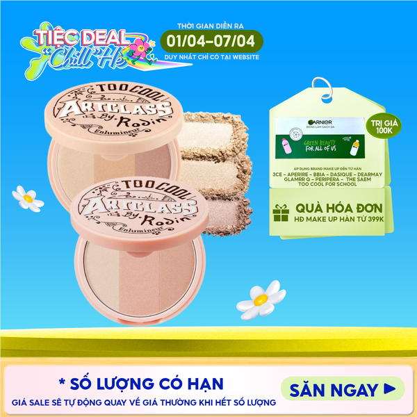  Phấn Bắt Sáng Ánh Nhũ 3 Màu Too Cool For School Art Class By Rodin Highlighter 11g 