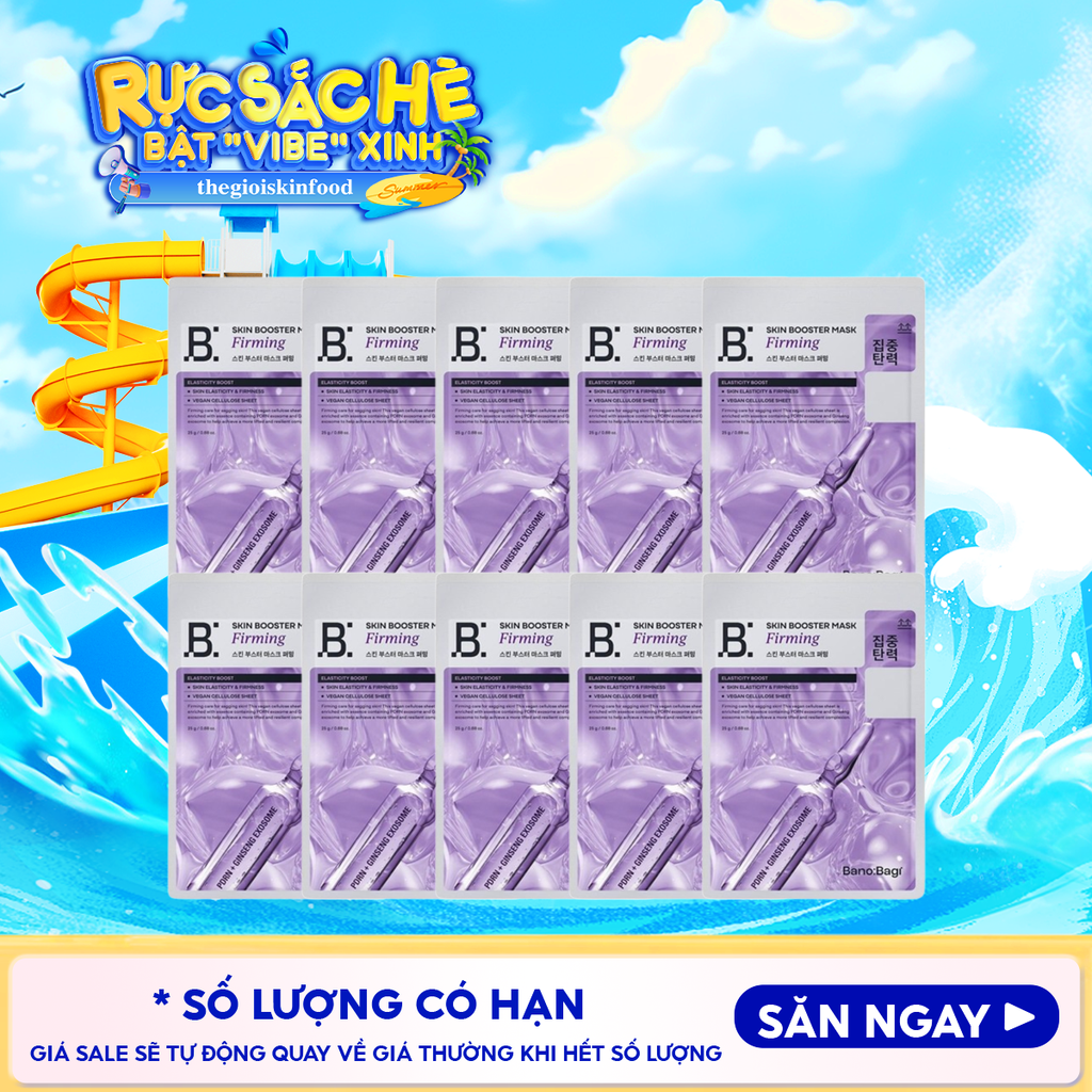 Combo 10 Miếng Mặt Nạ Banobagi Chăm Sóc Da, Cấp Ẩm, Hỗ Trợ Dưỡng Sáng Da Skin Booster Mask 25g