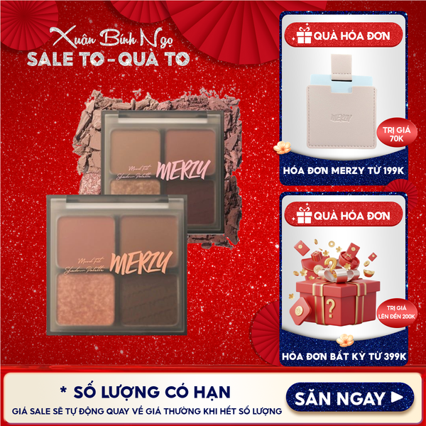  Bảng Phấn Mắt 4 Ô Merzy Mood Fit Shadow Palette 8g 