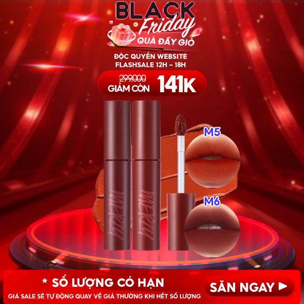  [Màu 1-6] Son Kem Lì Merzy Siêu Mịn Môi Bite The Beat Mellow Tint 4g 