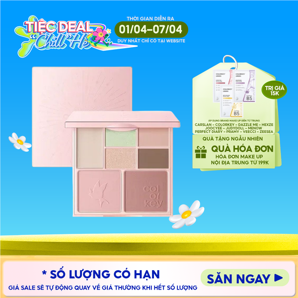  Bảng Phấn Mắt Colorkey 7 Ô Màu Đa Năng Embrace Nature Seven-Shade Makeup Palette 