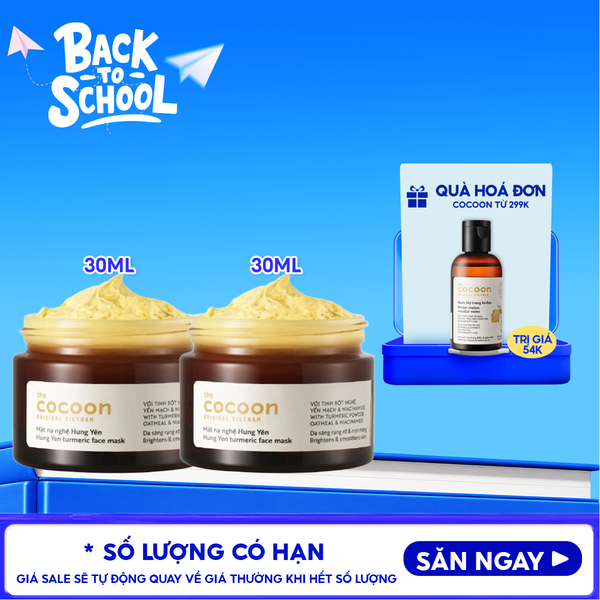  Mặt Nạ Rửa Cocoon Chiết Xuất Nghệ Hưng Yên Turmeric Face Mask 
