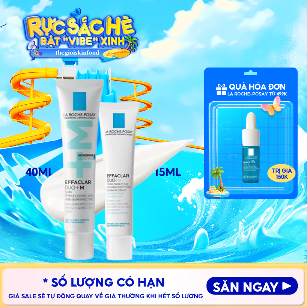 Kem Dưỡng La Roche-Posay Giúp Cải Thiện Mụn, Mờ Vết Thâm Effaclar Duo+M