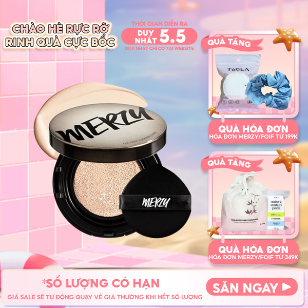  Phấn Nước Merzy Che Phủ Cao, Lâu Trôi The First Cushion Cover SPF50+/PA+++ 13g 