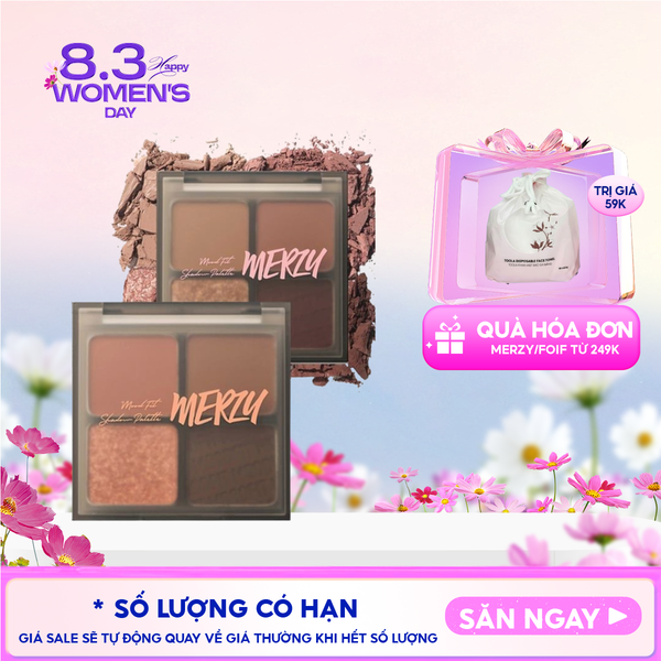  Bảng Phấn Mắt 4 Ô Merzy Mood Fit Shadow Palette 8g 