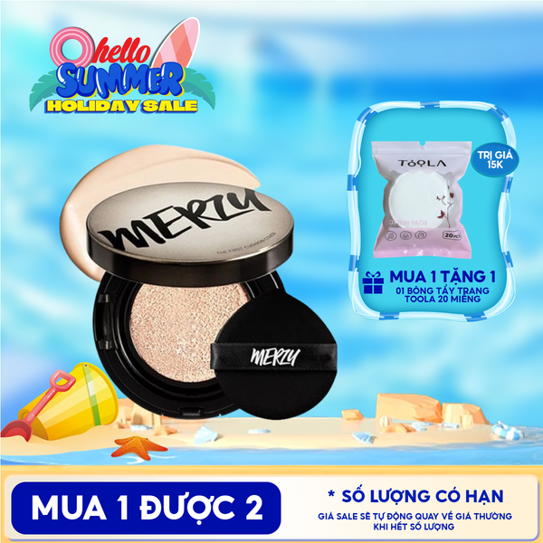  Phấn Nước Merzy Che Phủ Cao, Lâu Trôi The First Cushion Cover SPF50+/PA+++ 13g 