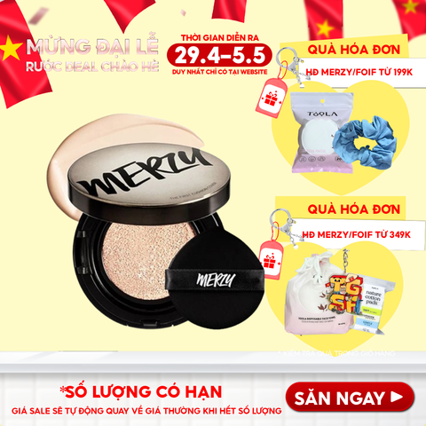 Phấn Nước Merzy Che Phủ Cao, Lâu Trôi The First Cushion Cover SPF50+/PA+++ 13g