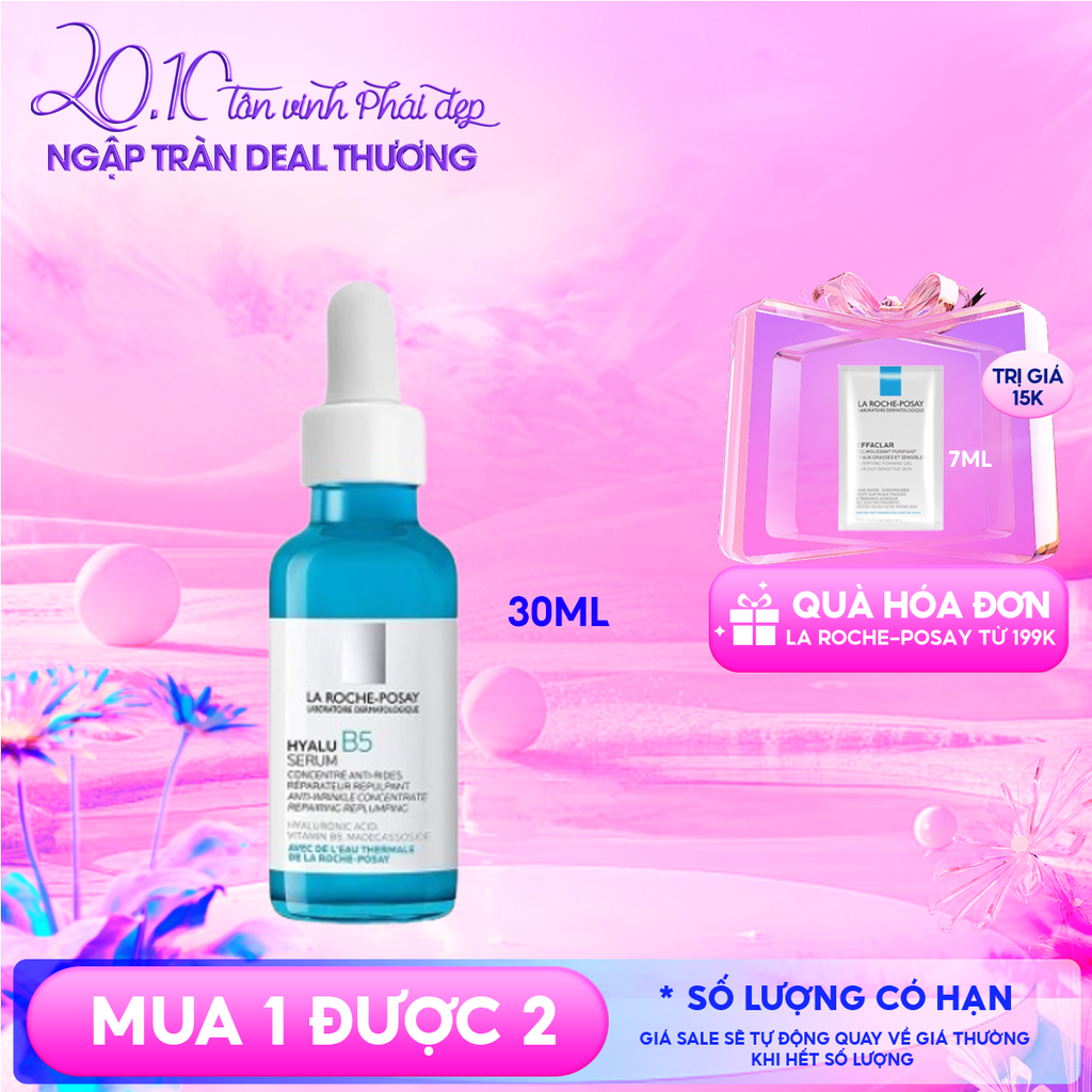 Serum La Roche-Posay Hỗ Trợ Phục Hồi Da, Cấp Ẩm Cho Da Hyalu B5 Serum 30ml