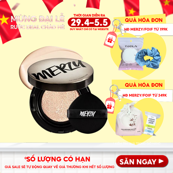  Phấn Nước Merzy Che Phủ Cao, Lâu Trôi The First Cushion Cover SPF50+/PA+++ 13g 