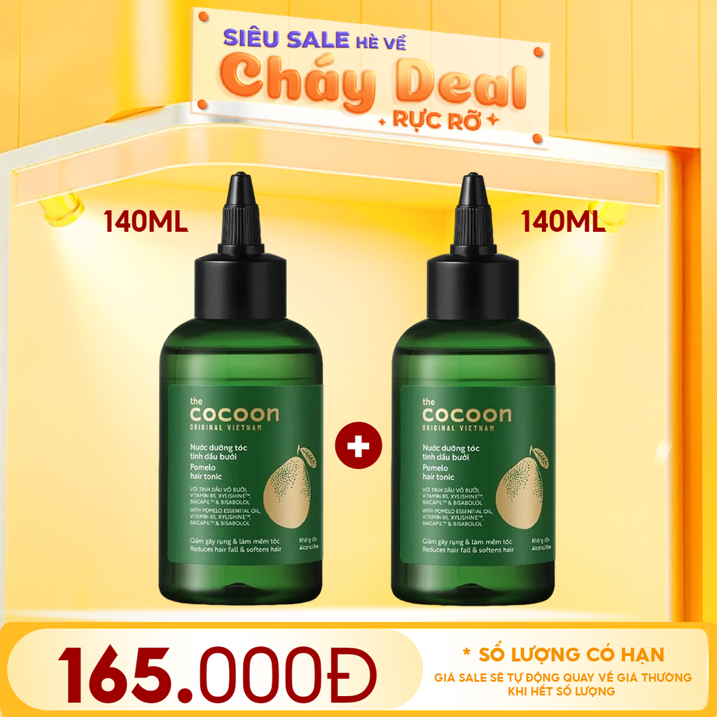 Nước Dưỡng Tóc Cocoon Hỗ Trợ Giảm Gãy Rụng Và Làm Mềm Tóc Tinh Dầu Bưởi Pomelo Hair Tonic