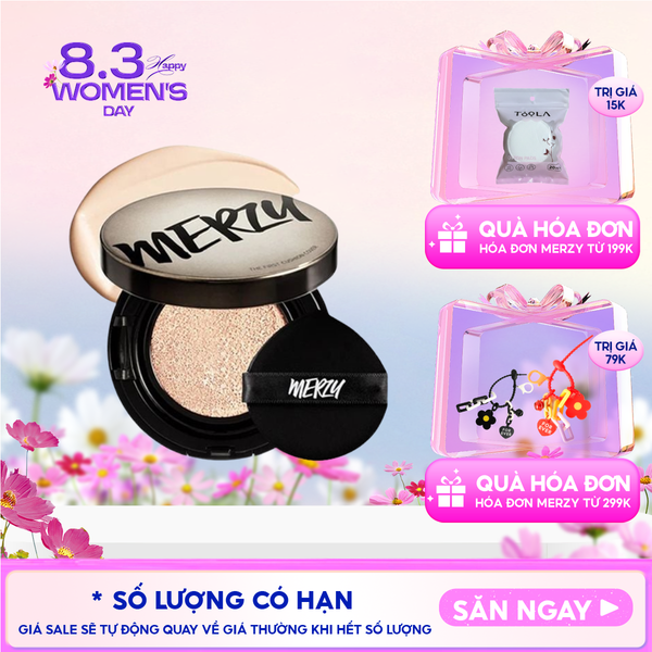  Phấn Nước Merzy Che Phủ Cao, Lâu Trôi The First Cushion Cover SPF50+/PA+++ 13g 