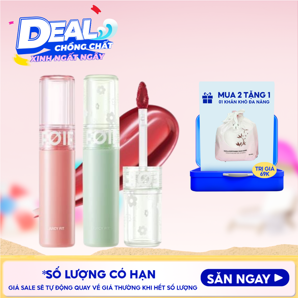 Son Tint Bóng FOIF Thuần Chay, Ẩm Mọng, Bền Màu Juicy Fit Tint 
