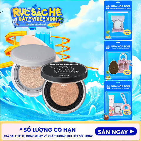Phấn Nước Romand Che Phủ Cao, Mỏng Nhẹ Tự Nhiên NU Zero Cushion SPF24/PA++ 15g