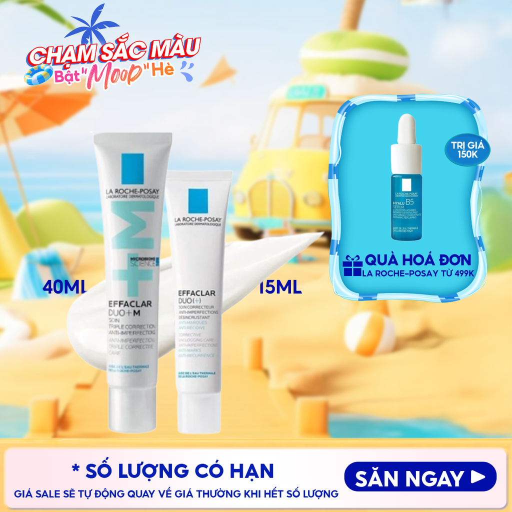 Kem Dưỡng La Roche-Posay Giúp Cải Thiện Mụn, Mờ Vết Thâm Effaclar Duo+M