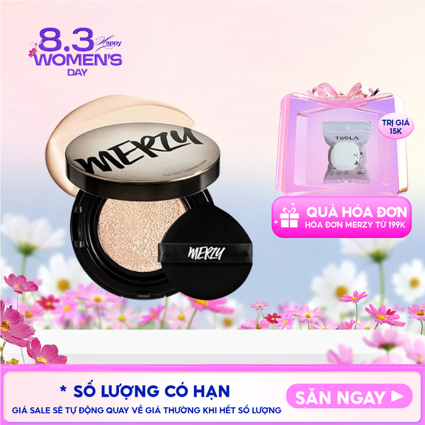  Phấn Nước Merzy Che Phủ Cao, Lâu Trôi The First Cushion Cover SPF50+/PA+++ 13g 