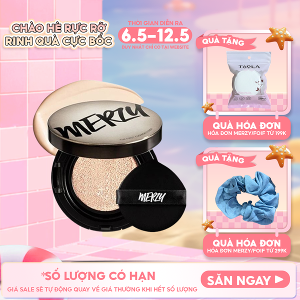  Phấn Nước Merzy Che Phủ Cao, Lâu Trôi The First Cushion Cover SPF50+/PA+++ 13g 