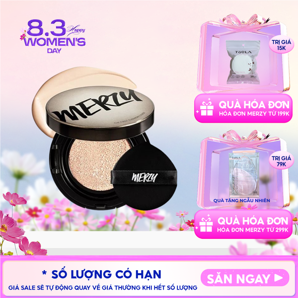  Phấn Nước Merzy Che Phủ Cao, Lâu Trôi The First Cushion Cover SPF50+/PA+++ 13g 