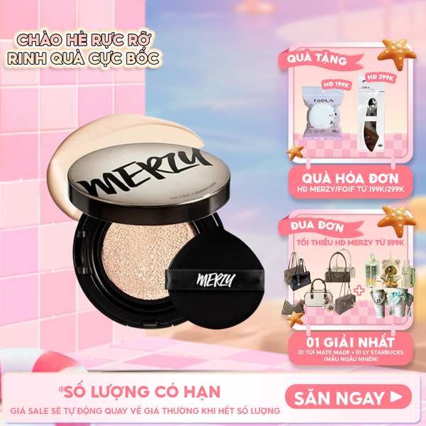  Phấn Nước Merzy Che Phủ Cao, Lâu Trôi The First Cushion Cover SPF50+/PA+++ 13g 