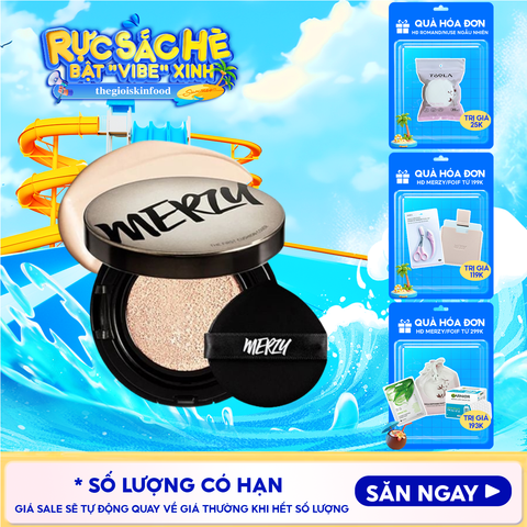 Phấn Nước Merzy Che Phủ Cao, Lâu Trôi The First Cushion Cover SPF50+/PA+++ 13g