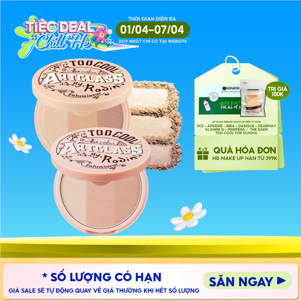  Phấn Bắt Sáng Ánh Nhũ 3 Màu Too Cool For School Art Class By Rodin Highlighter 11g 