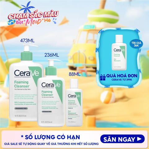 Sữa Rửa Mặt Cerave Sạch Sâu Dành Cho Da Dầu Developed With Dermatologists Foaming Cleanser