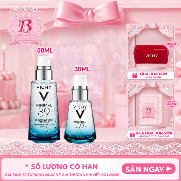  Serum Vichy Dưỡng Chất Khoáng Cô Đặc LABORATOIRES Minéral 89 Hydrating And Plumping Daily Booster 30ml 
