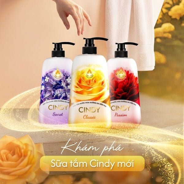 Sữa Tắm Nước Hoa Dưỡng Da Mềm Mại Cindy Shower Gel Cindy 650g 