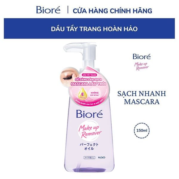  Dầu Tẩy Trang Bioré Giúp Làm Sạch Sâu Make Up Remover Perfect Oil 150ml 
