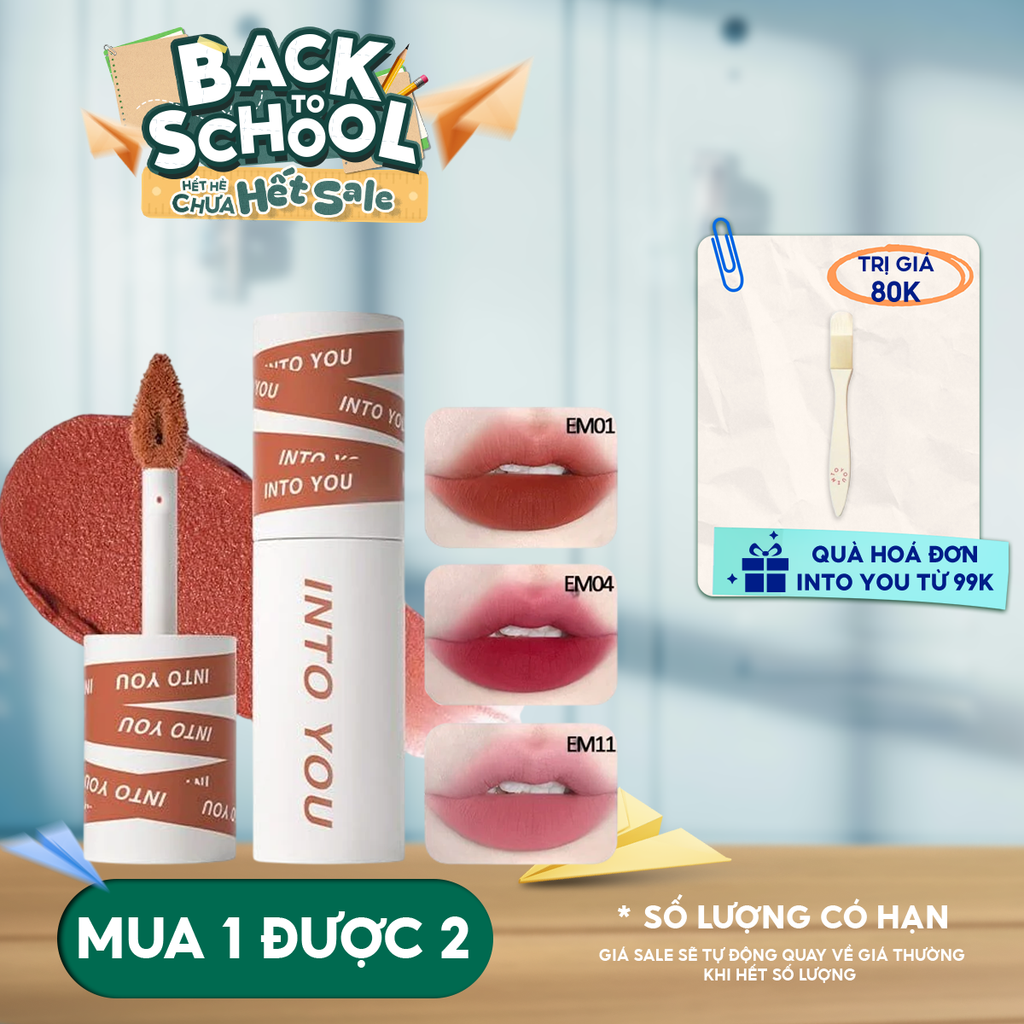 Son Kem Bùn & Má Hồng Into You Mịn Môi Lâu TrôiShero Super Matte Lip & Cheek Mud 2g