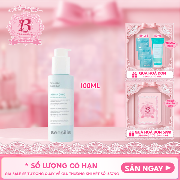  Dung Dịch Dưỡng Ẩm Sensilis Làm Mờ Thâm Azelaic [Peel] 100ml 