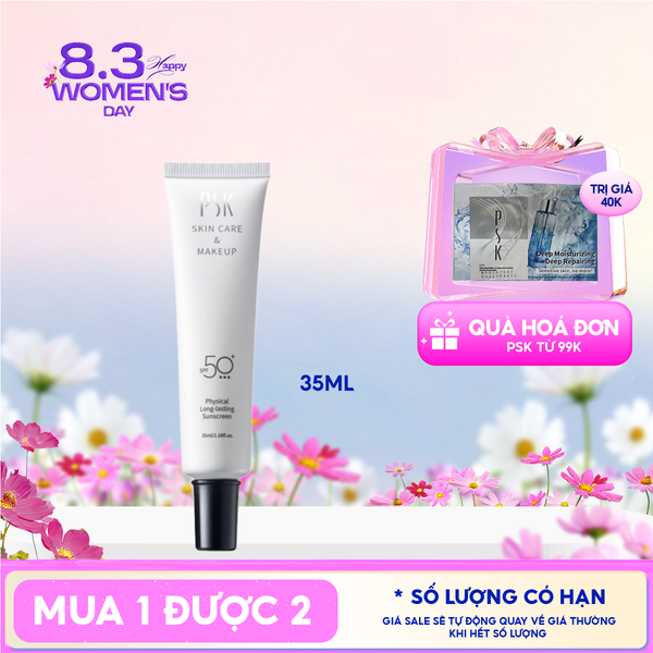  Kem Chống Nắng PSK Vật Lý Lâu Trôi Physical Long-Lasting Sunscreen SPF50+ 35ml 