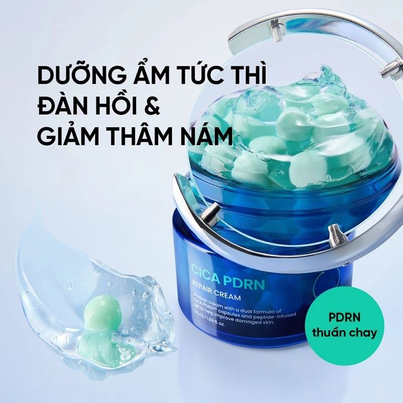Kem Dưỡng Beplain Cấp Ẩm, Hỗ Trợ Phục Hồi, Căng Bóng Da Cica PDRN Repair Cream 50ml