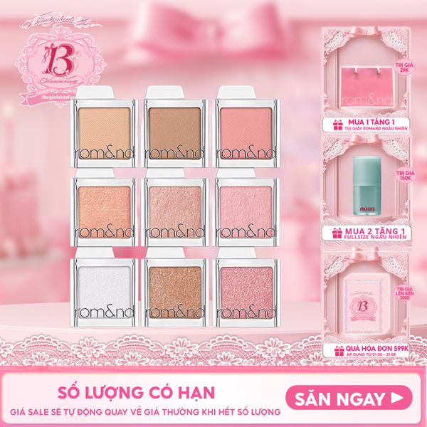  Phấn Mắt Romand Bền Màu, Đa Dạng Slide In Single 1.8g 