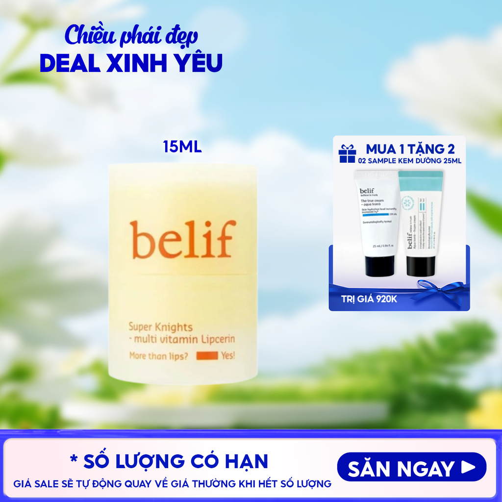 Son Dưỡng Môi Belif Super Knights Multi-Vitamin Lipcerin 15ml