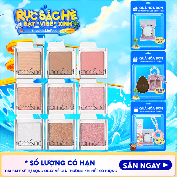  Phấn Mắt Romand Bền Màu, Đa Dạng Slide In Single 1.8g 