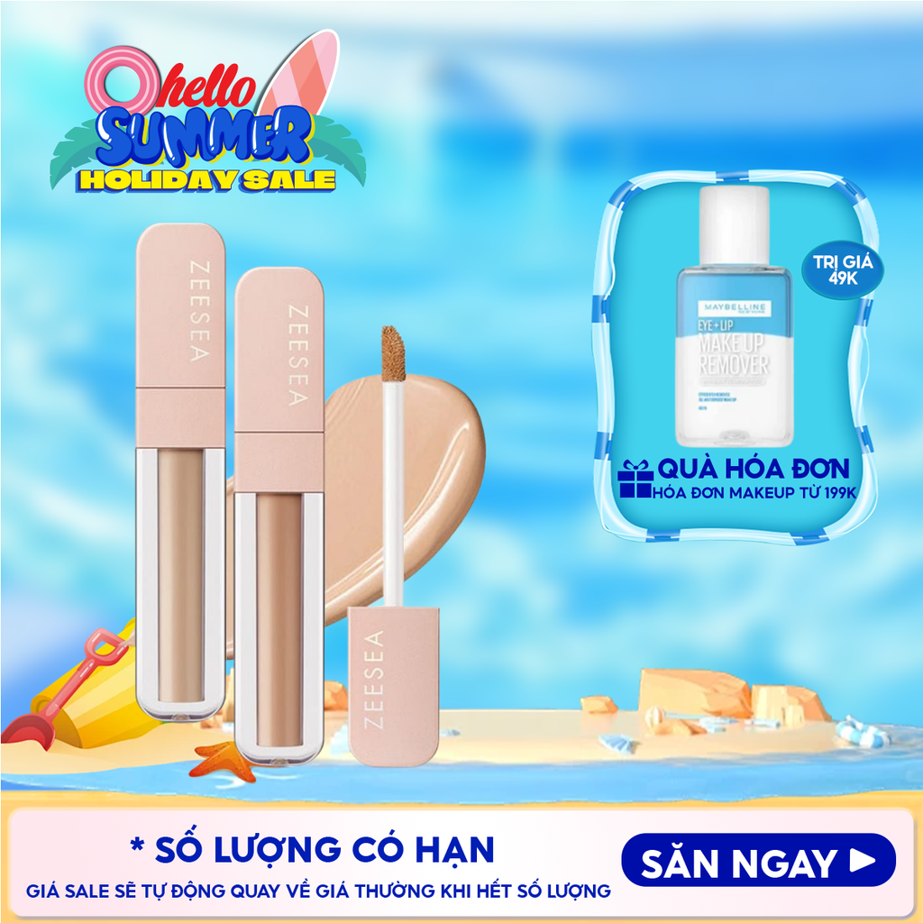 Kem Che Khuyết Điểm Zeesea Che Phủ Tự Nhiên Mist Soft Focus Concealer 4g