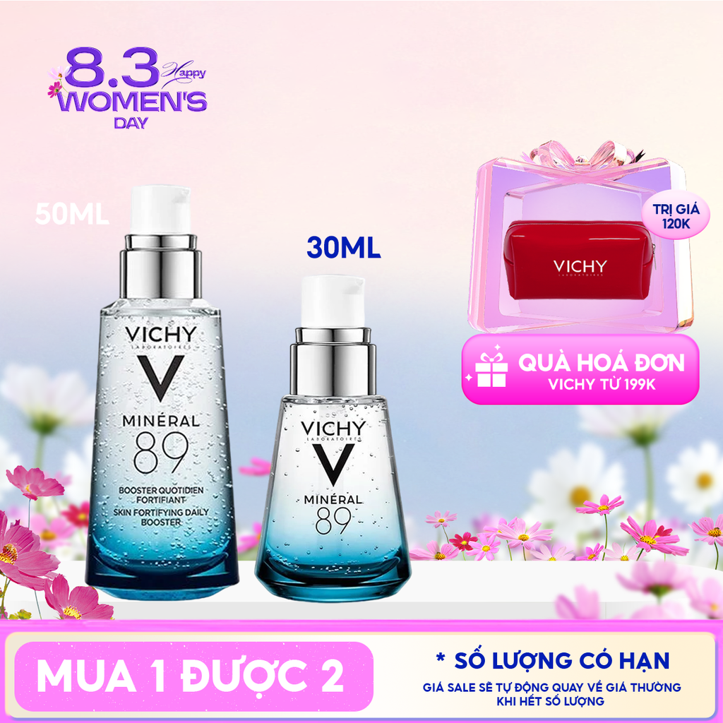 Serum Vichy Dưỡng Chất Khoáng Cô Đặc Vichy Mineral 89 Skin Fortifying Daily Booster 30ml