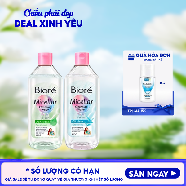  Nước Tẩy Trang Bioré Sạch Nhờn Và Dưỡng Ẩm Make Up Remover Perfect Cleansing Water 