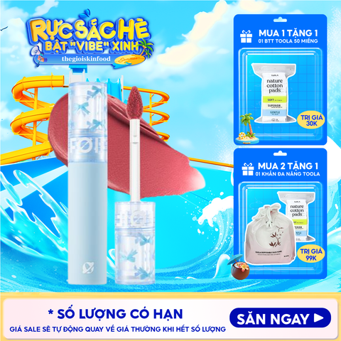 Son Kem Lì FOIF Thuần Chay, Mềm Mịn, Lâu Trôi Daily Blur Tint 3g