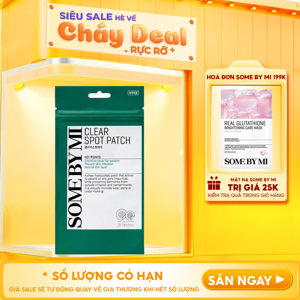 Miếng Dán Mụn Some By Mi Clear Spot Patch - Set 18 miếng